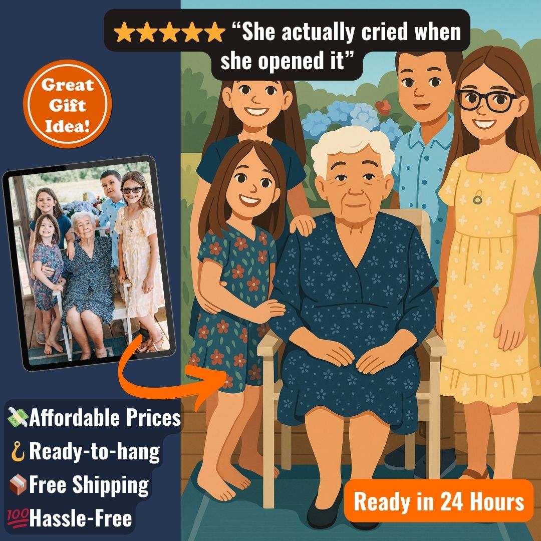 Personalized Family Portrait – Framed Print