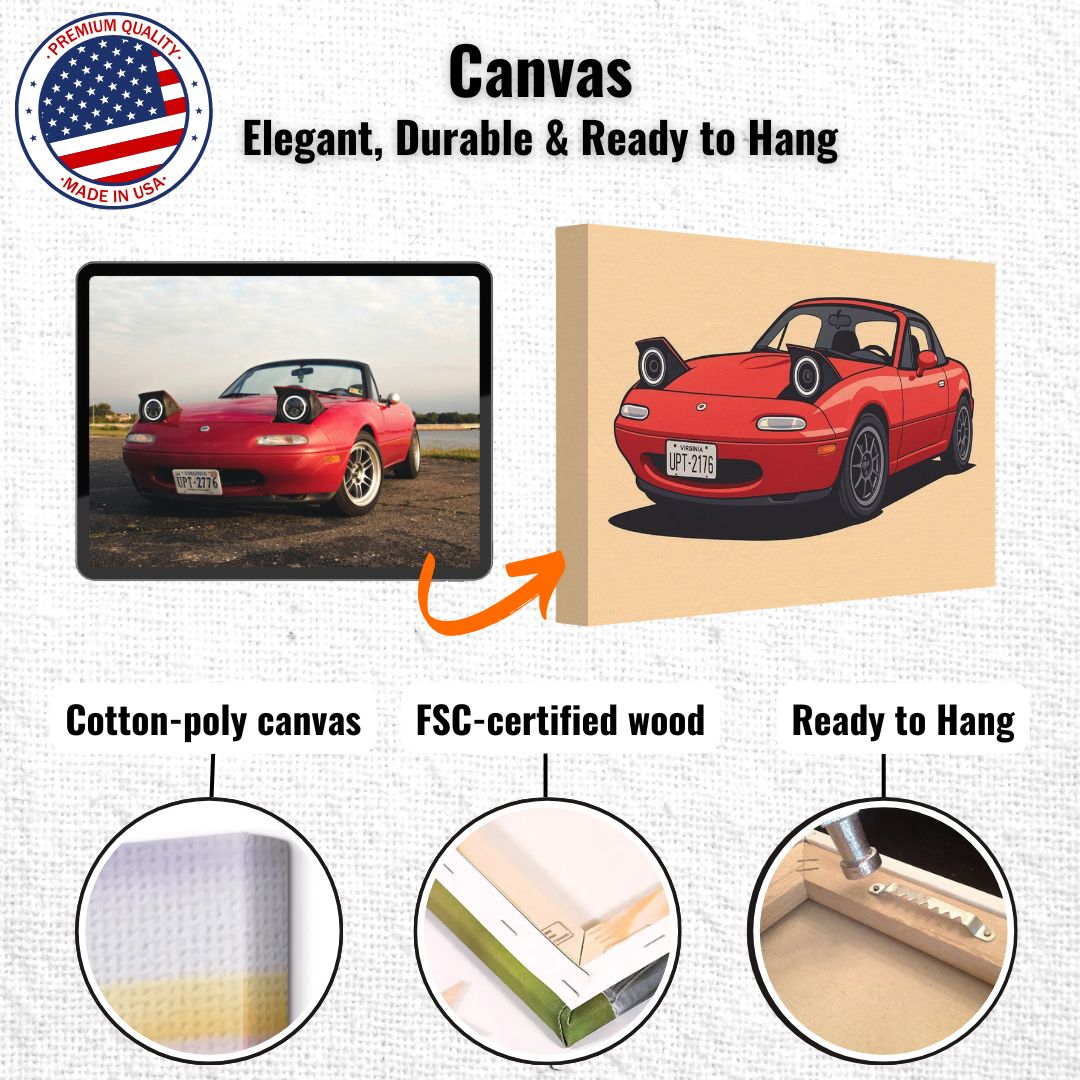 Personalized Car Portrait – Canvas