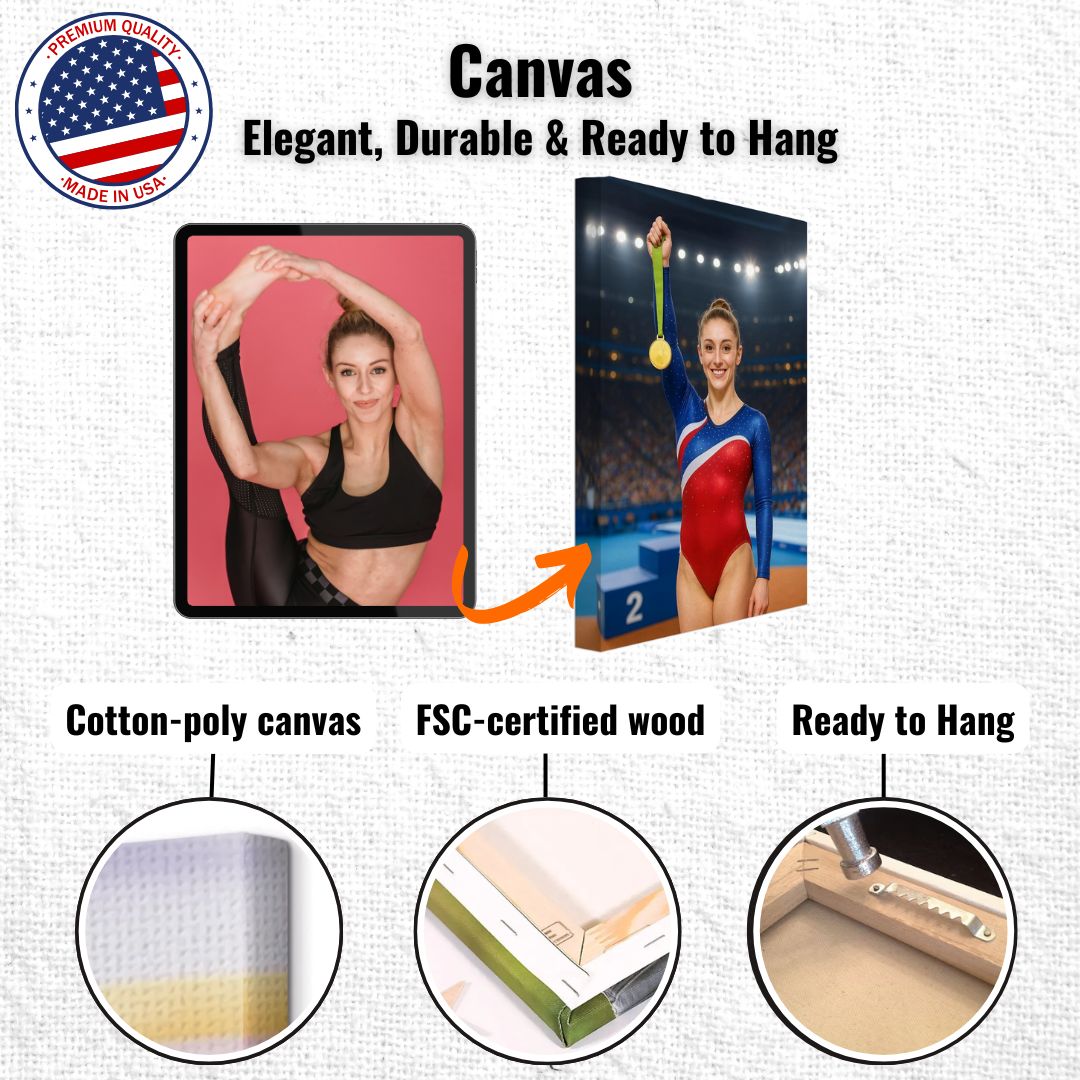 Personalized Sports Portrait – Canvas