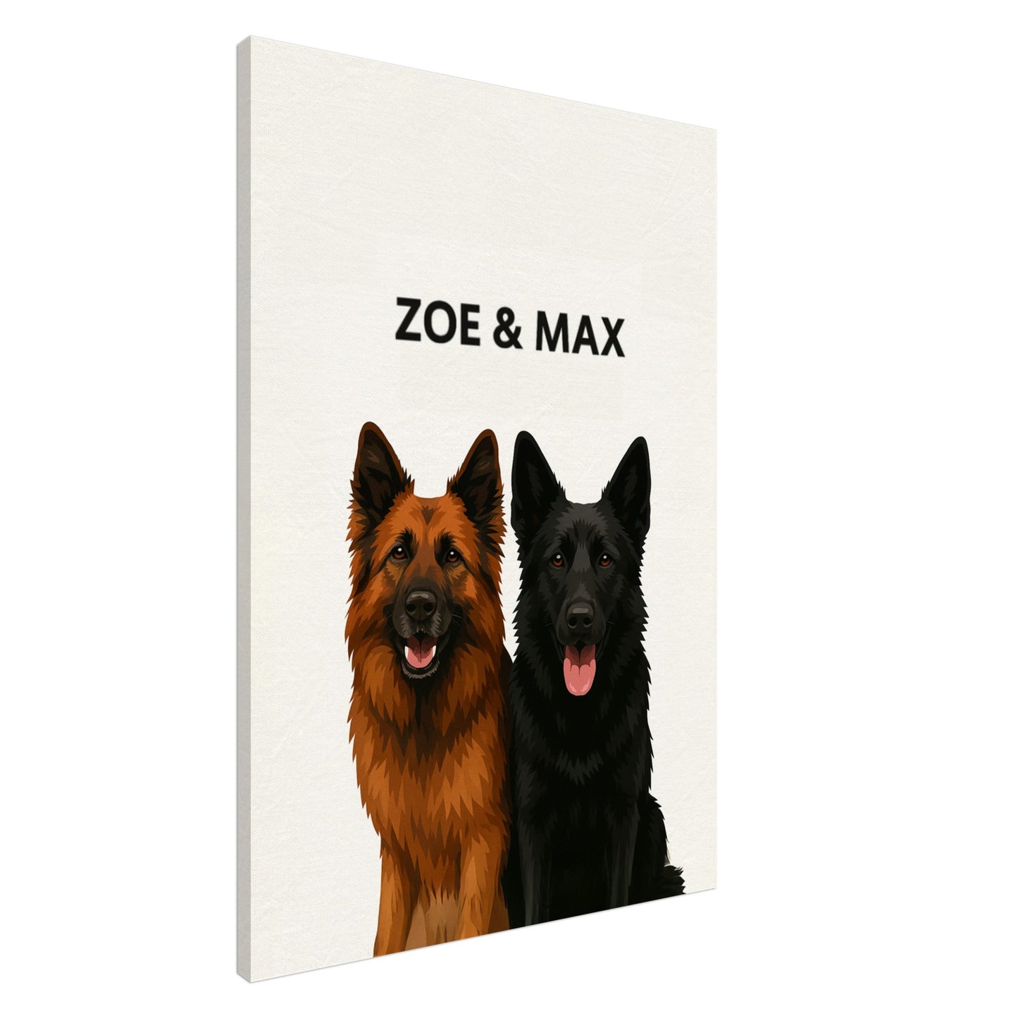 Personalized Dog Portrait – Canvas - Masterpiece Print