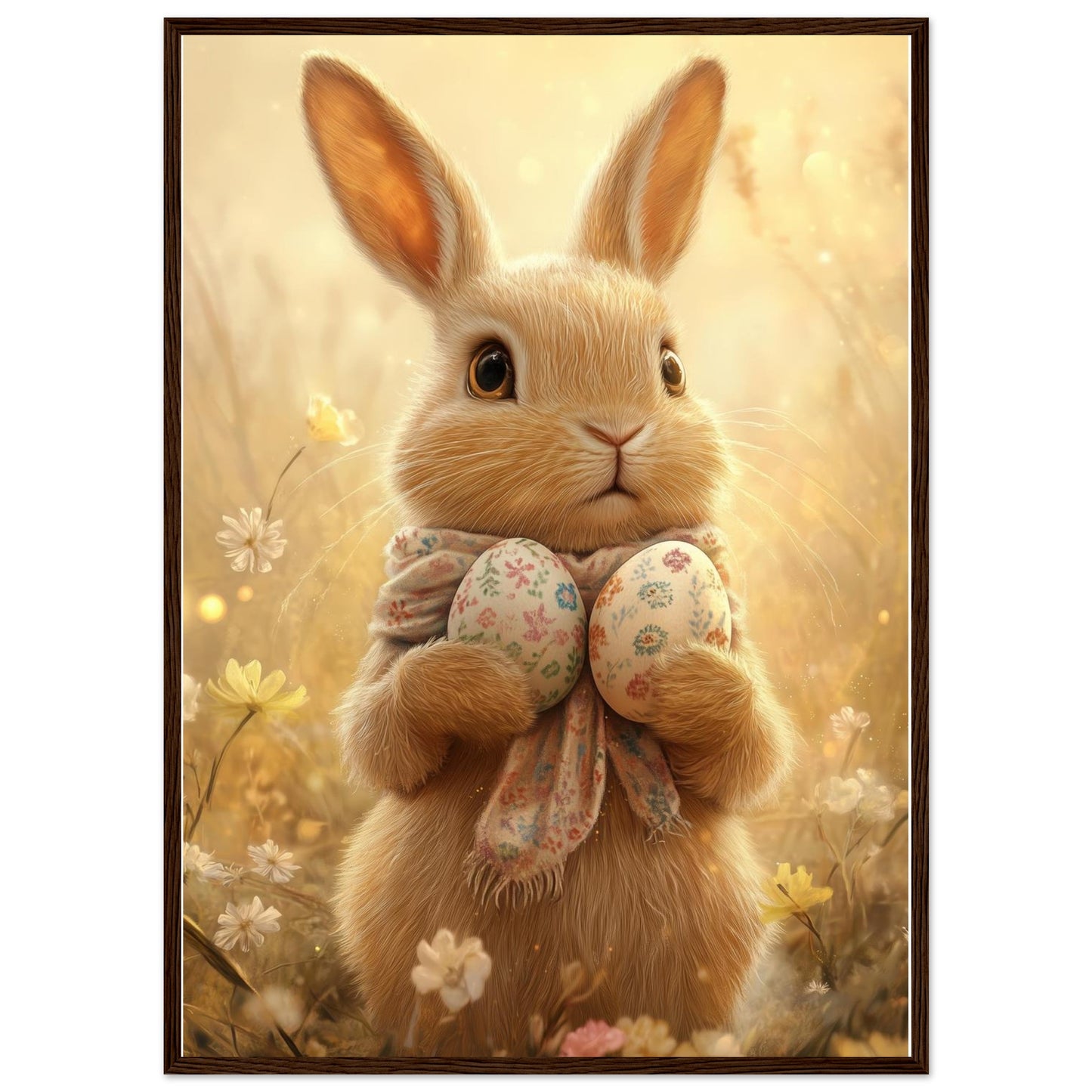 Golden Hour Bunny Framed Print - Masterpiece Print
