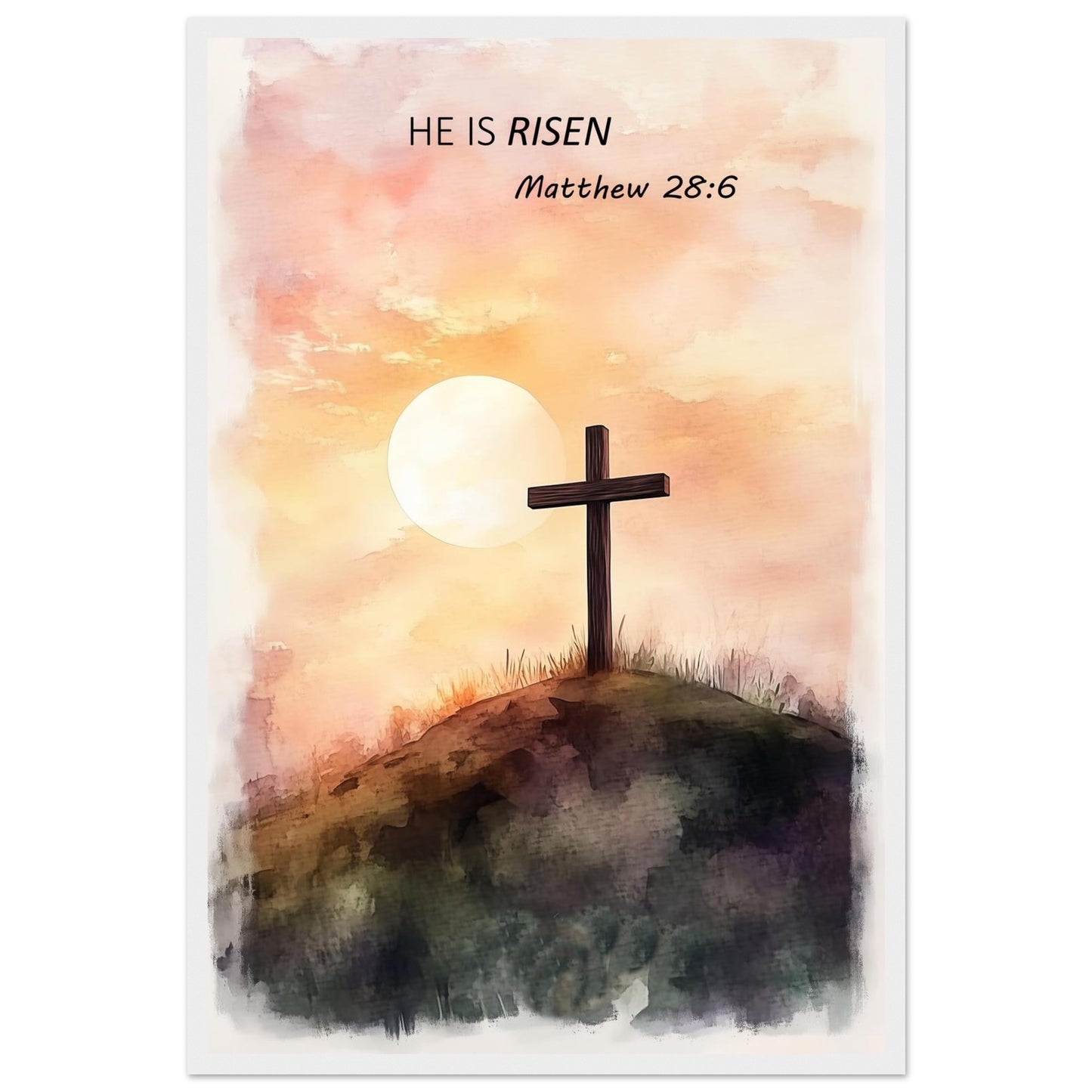 He Is Risen – Inspirational Easter Framed Art - Masterpiece Print