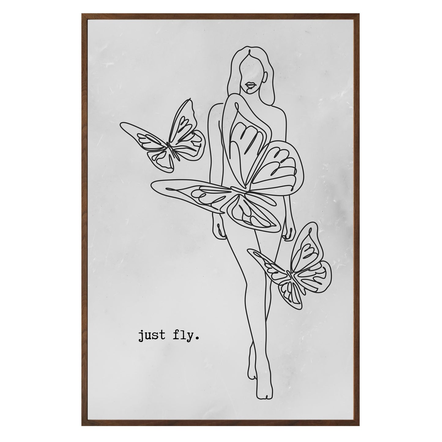 Just Fly Framed Print - Masterpiece Print