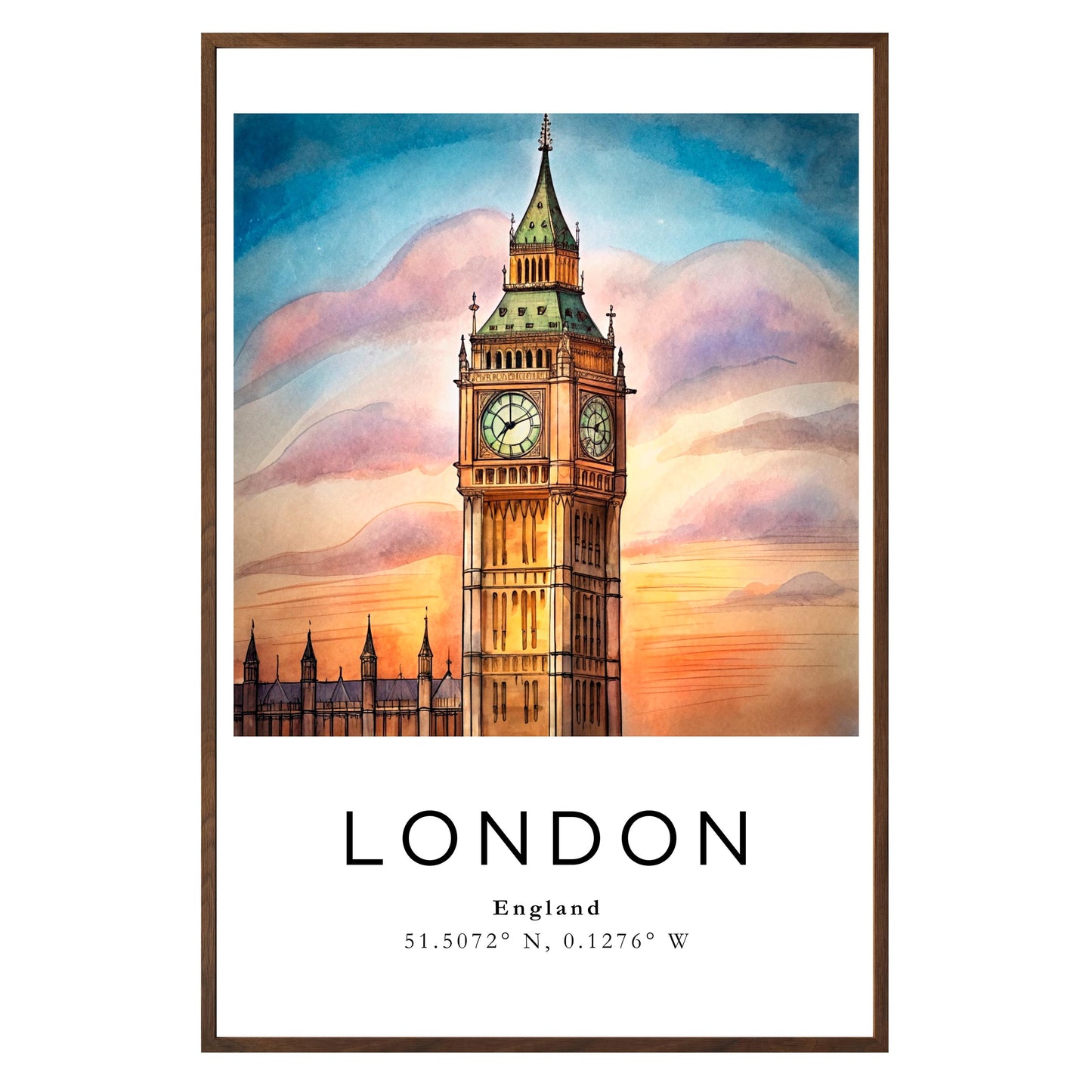 London Twilight Framed Print - Masterpiece Print