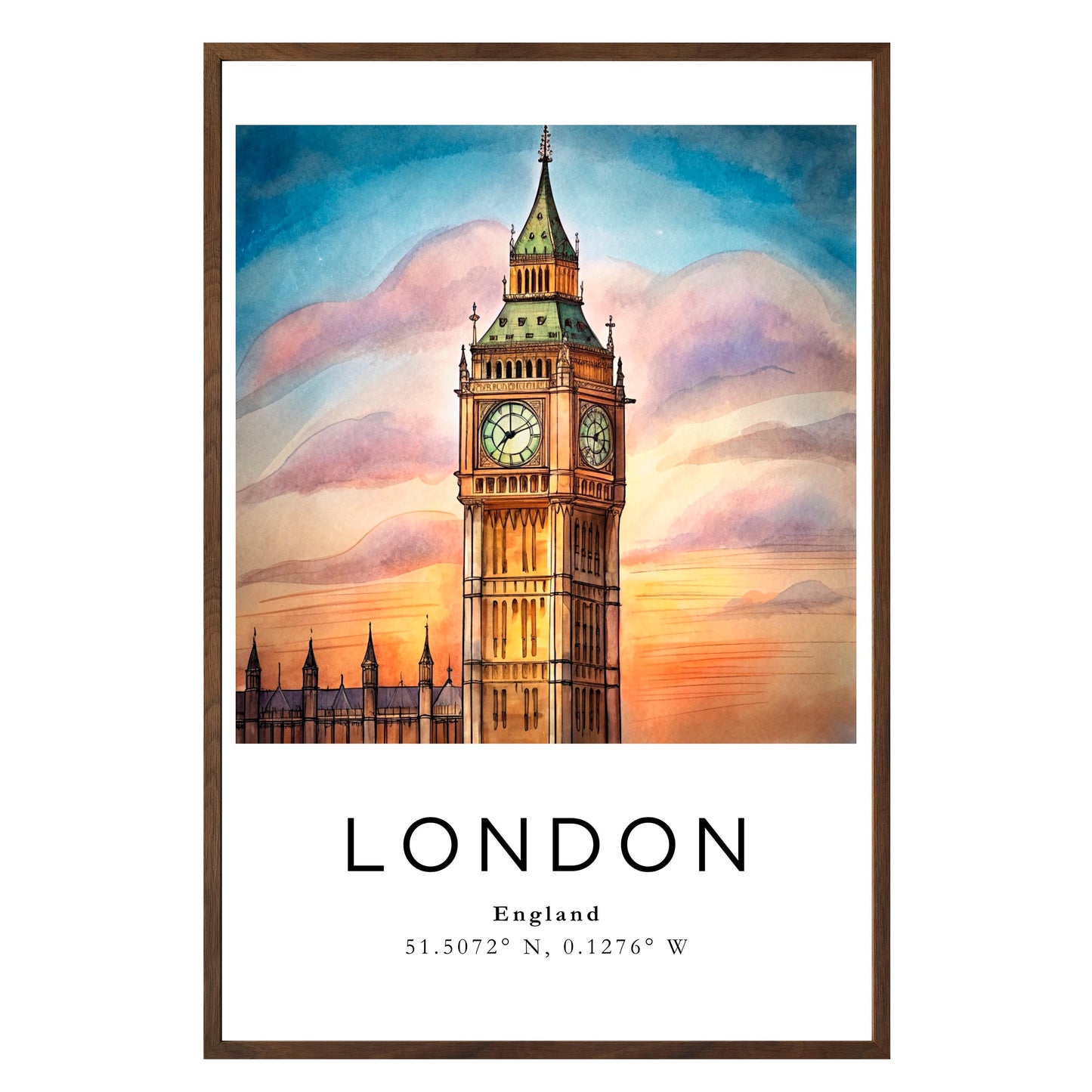 London Twilight Framed Print