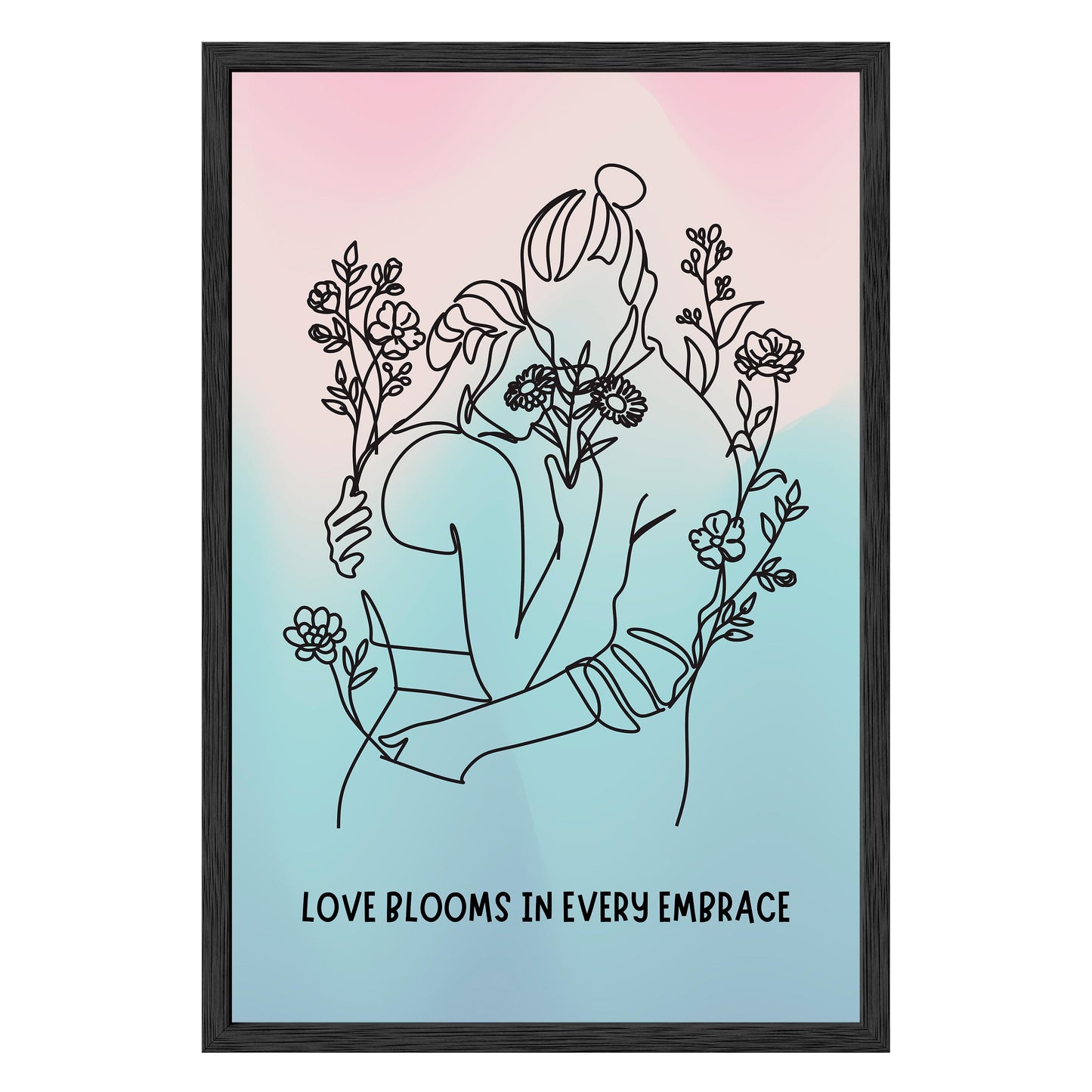 Love Blooms Framed Print