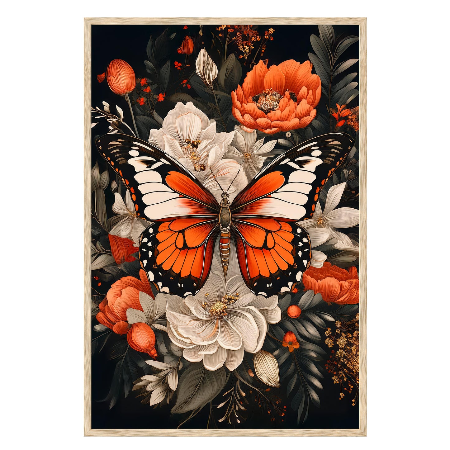 Monarch Bloom Framed Print