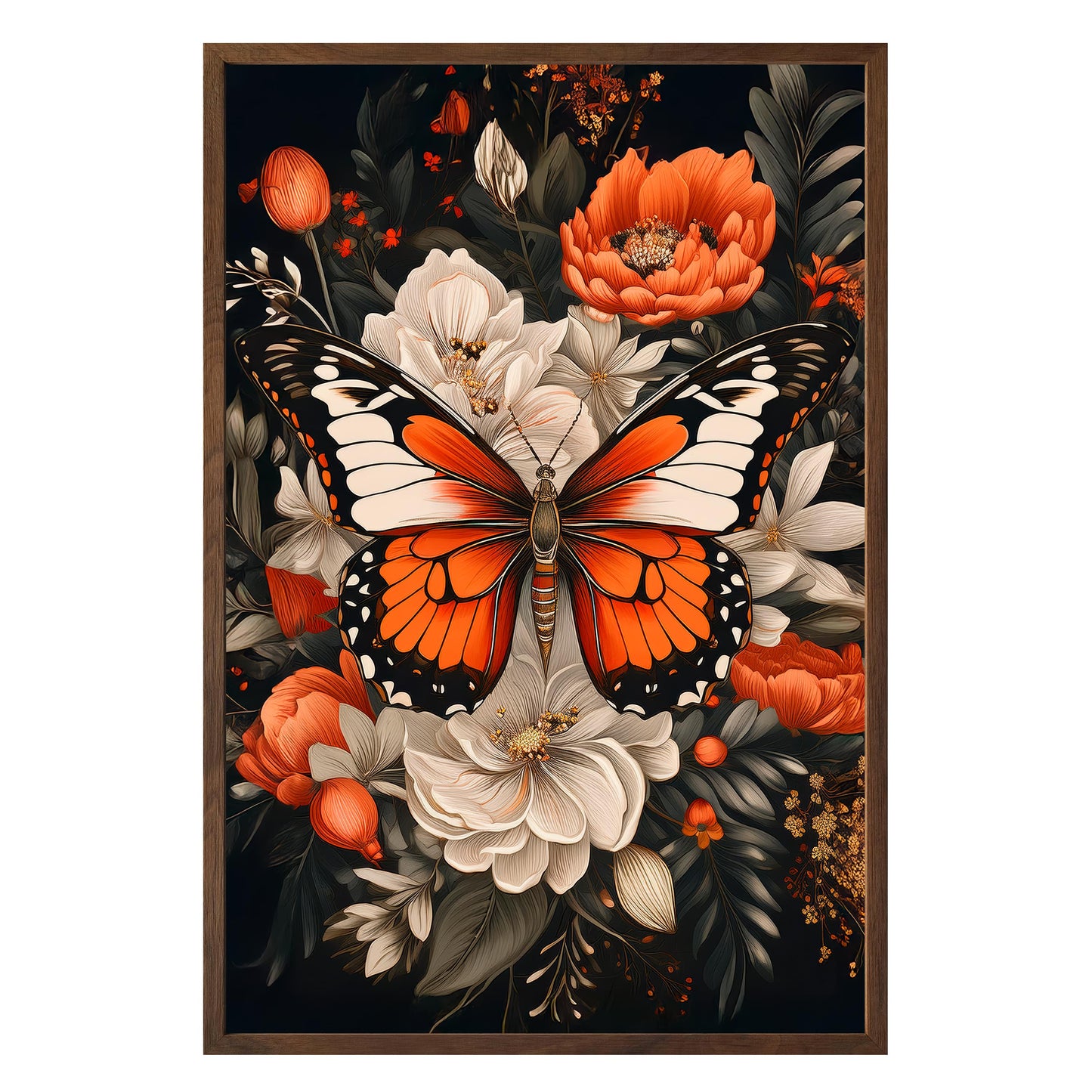 Monarch Bloom Framed Print