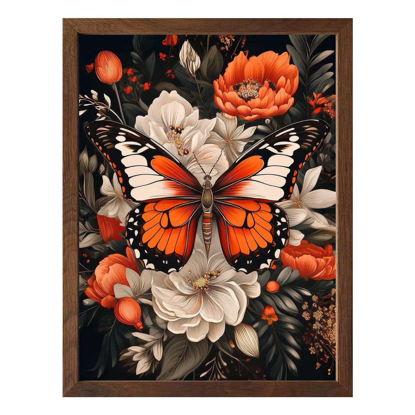 Monarch Bloom Framed Print