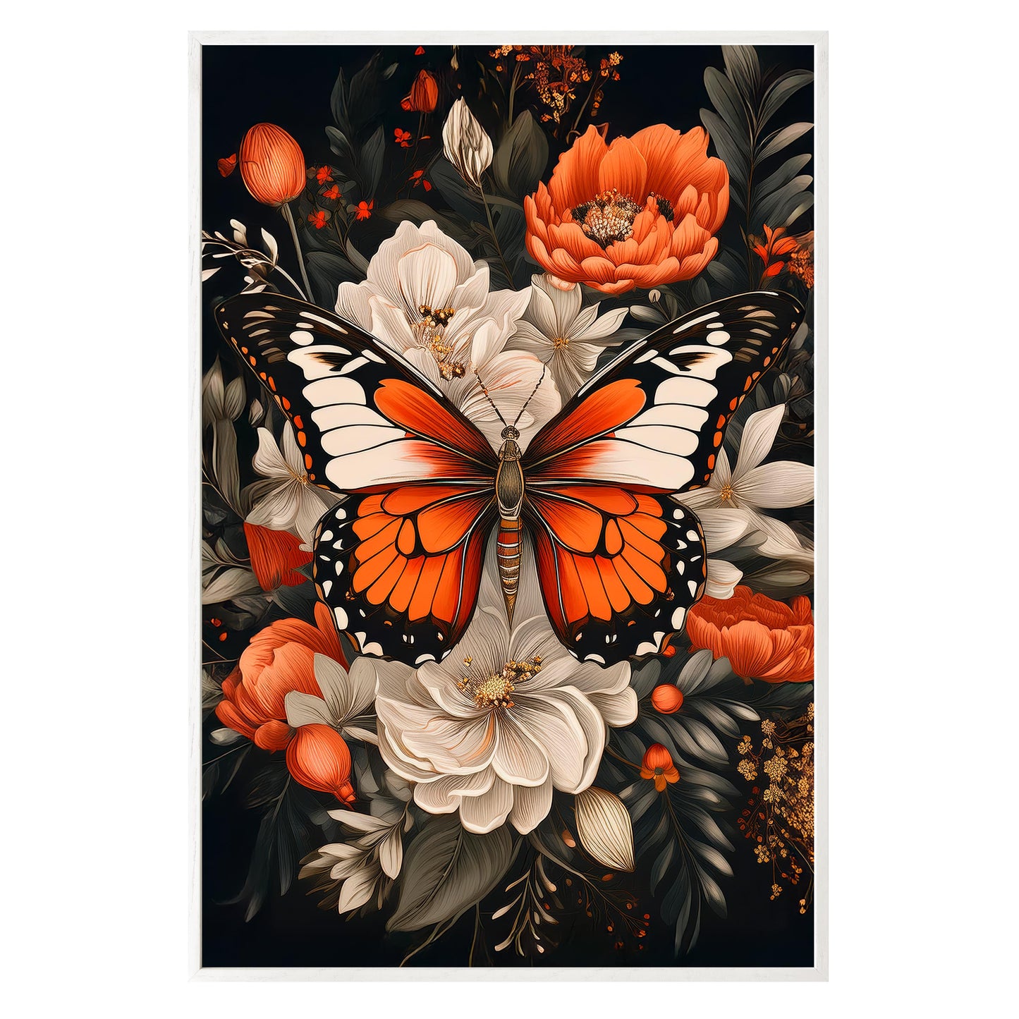 Monarch Bloom Framed Print