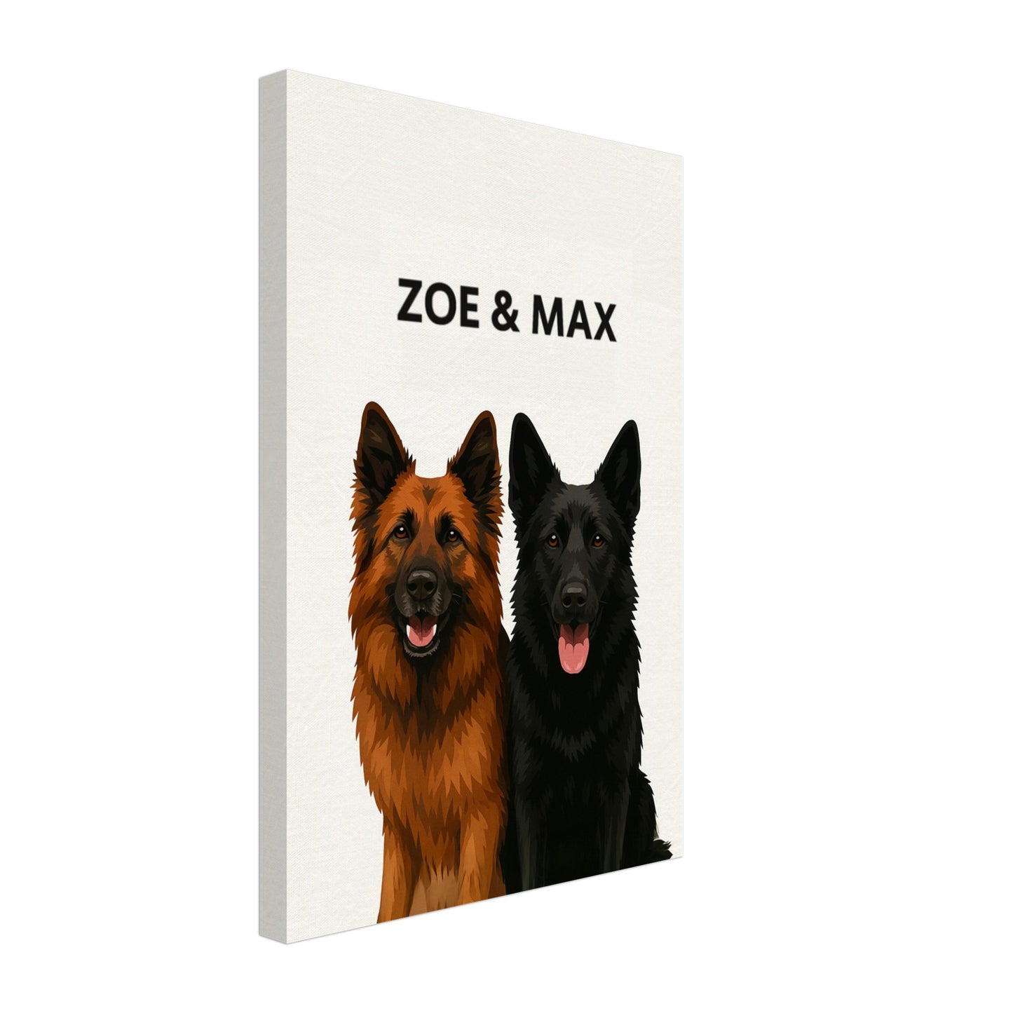 Personalized Dog Portrait – Canvas - Masterpiece Print