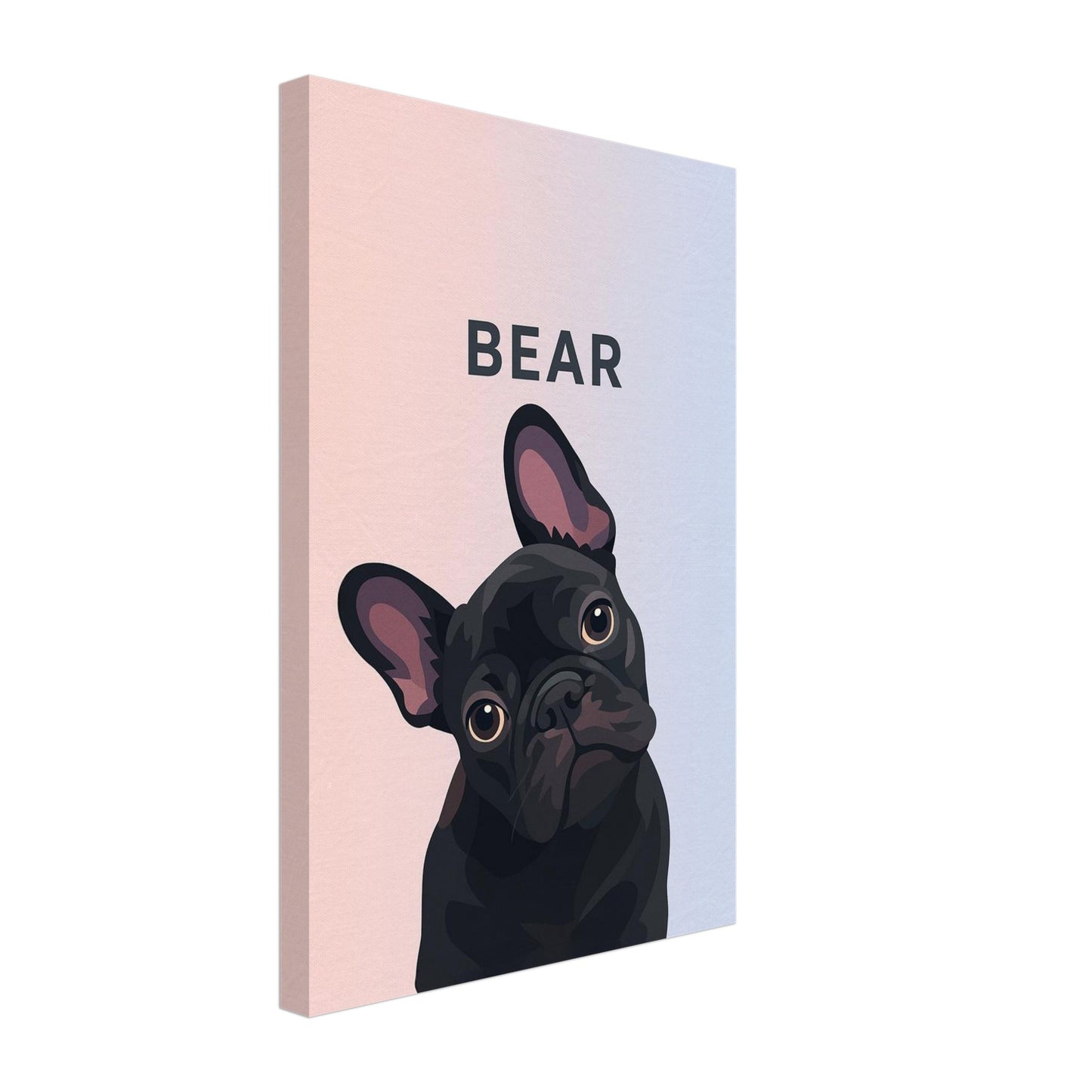 Personalized Dog Portrait – Canvas - Masterpiece Print