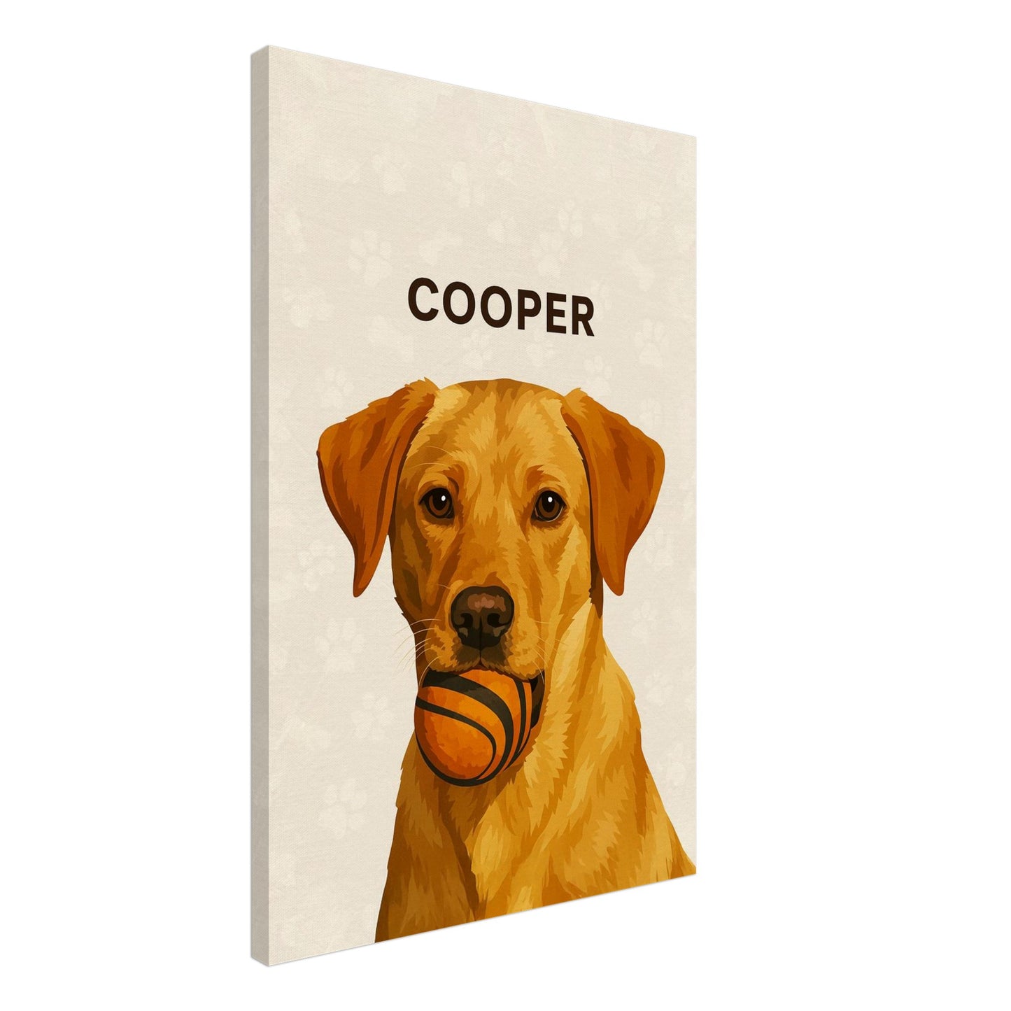 Personalized Dog Portrait – Canvas - Masterpiece Print