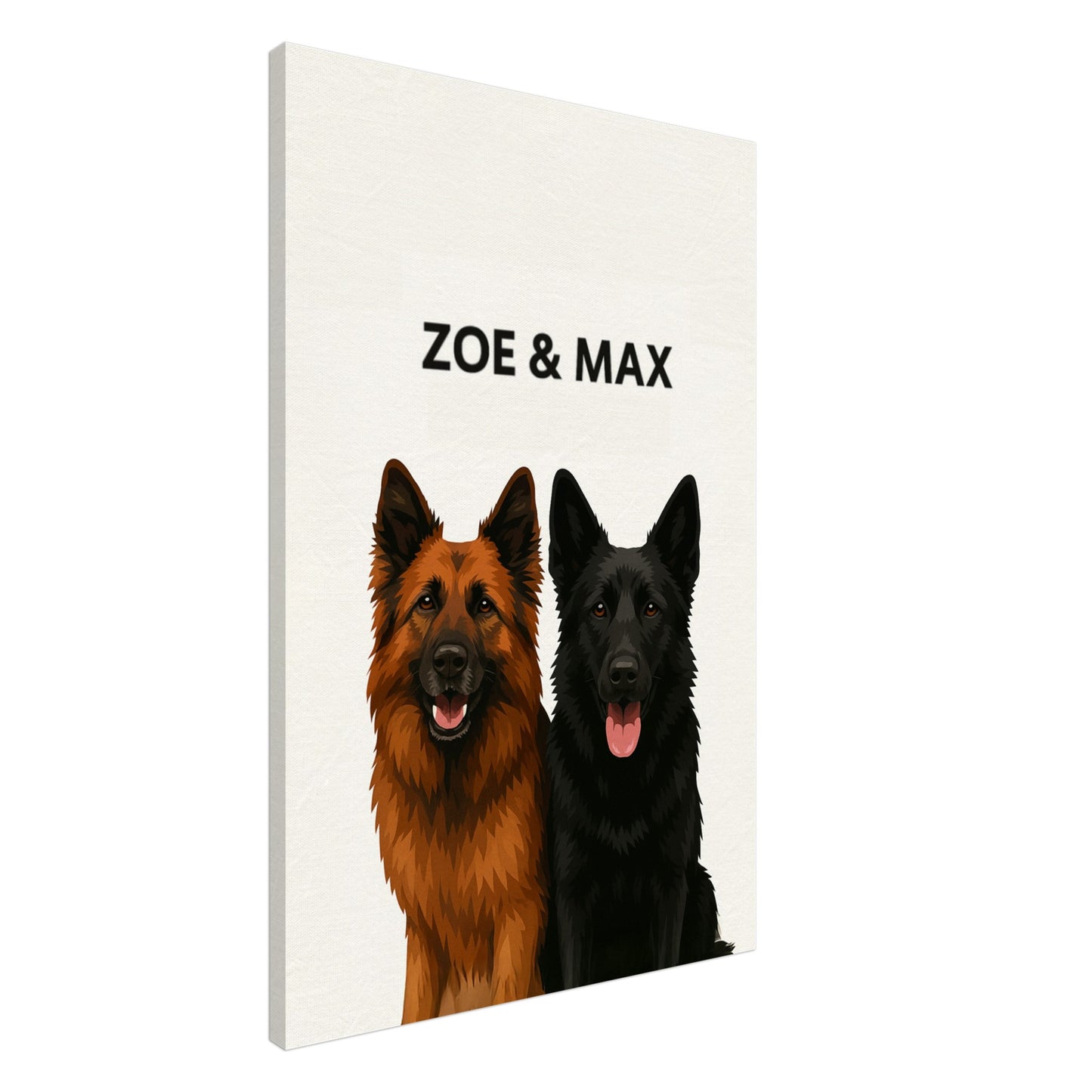 Personalized Dog Portrait – Canvas - Masterpiece Print