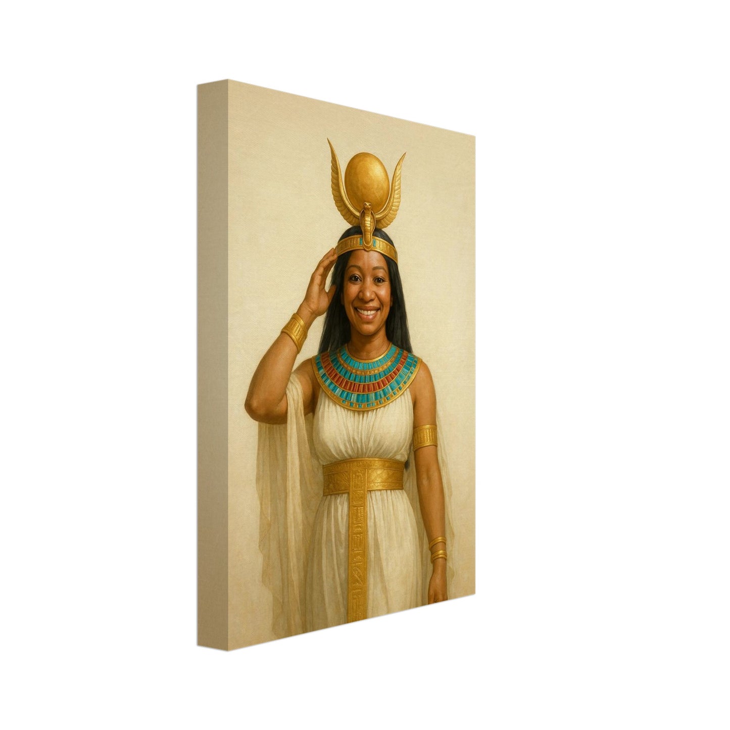 Personalized Royal Woman Portrait – Canvas - Masterpiece Print