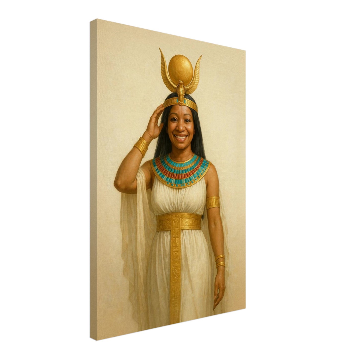 Personalized Royal Woman Portrait – Canvas - Masterpiece Print