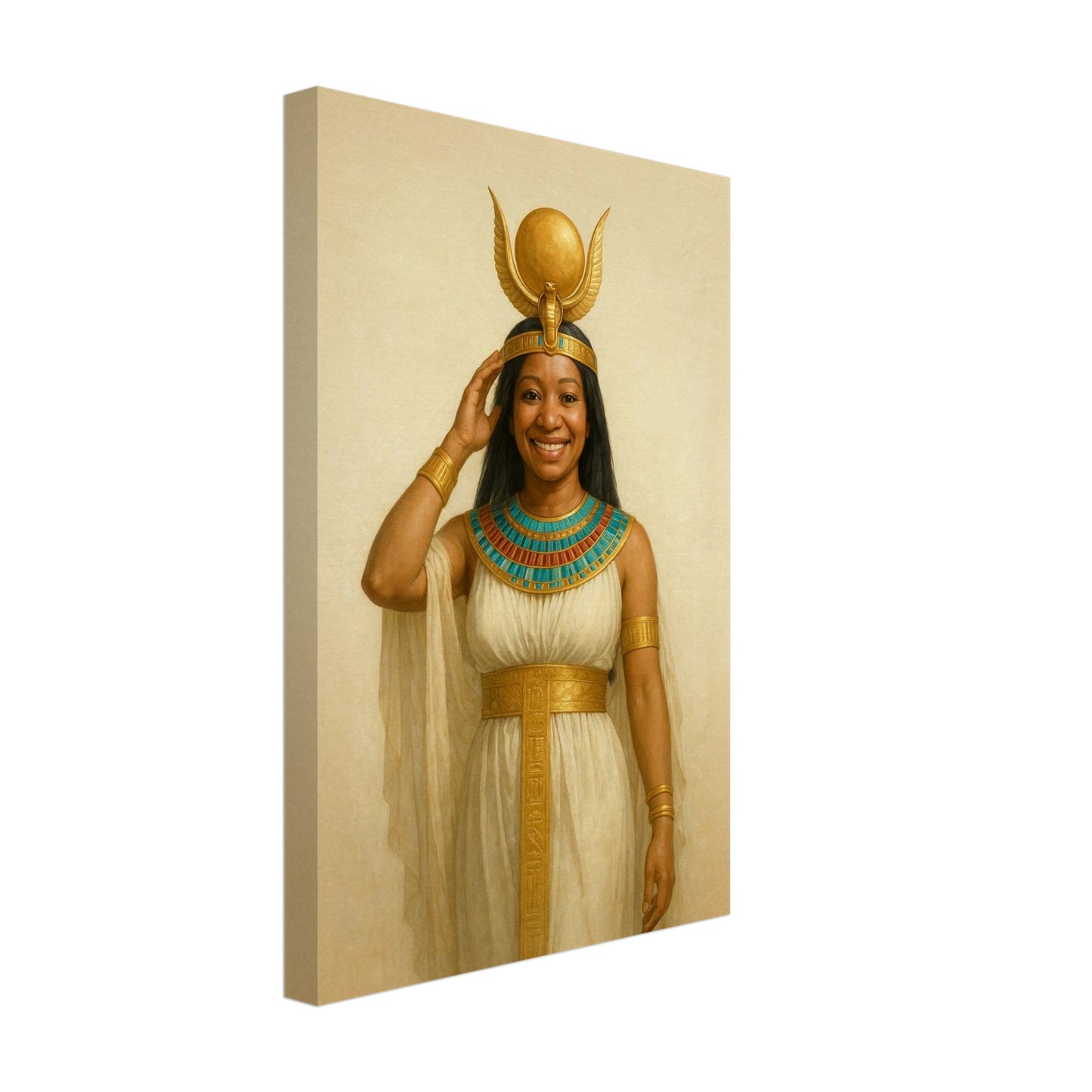Personalized Royal Woman Portrait – Canvas - Masterpiece Print