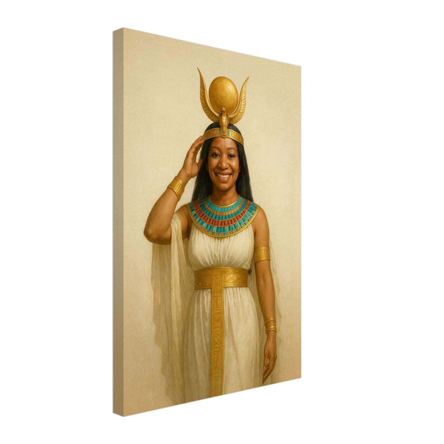 Personalized Royal Woman Portrait – Canvas - Masterpiece Print