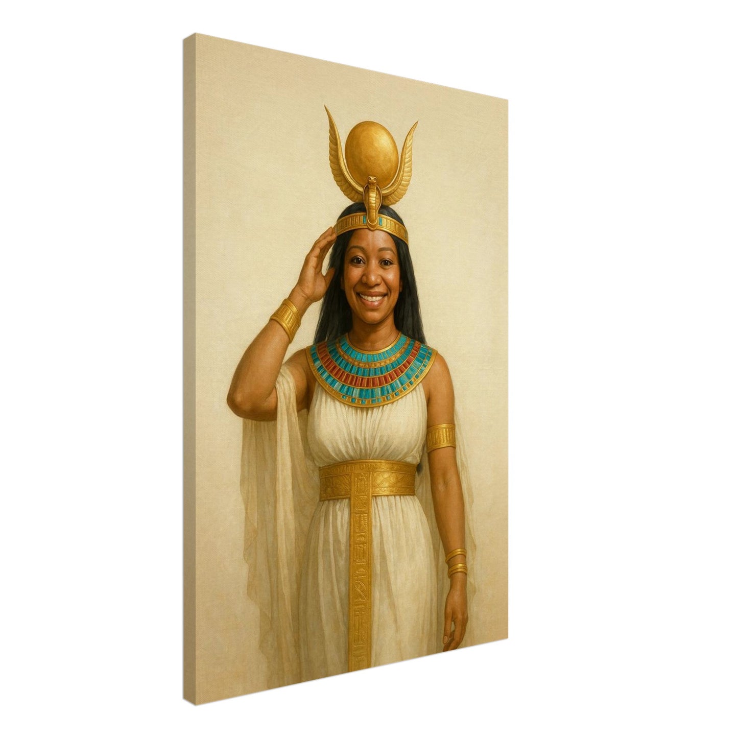 Personalized Royal Woman Portrait – Canvas - Masterpiece Print