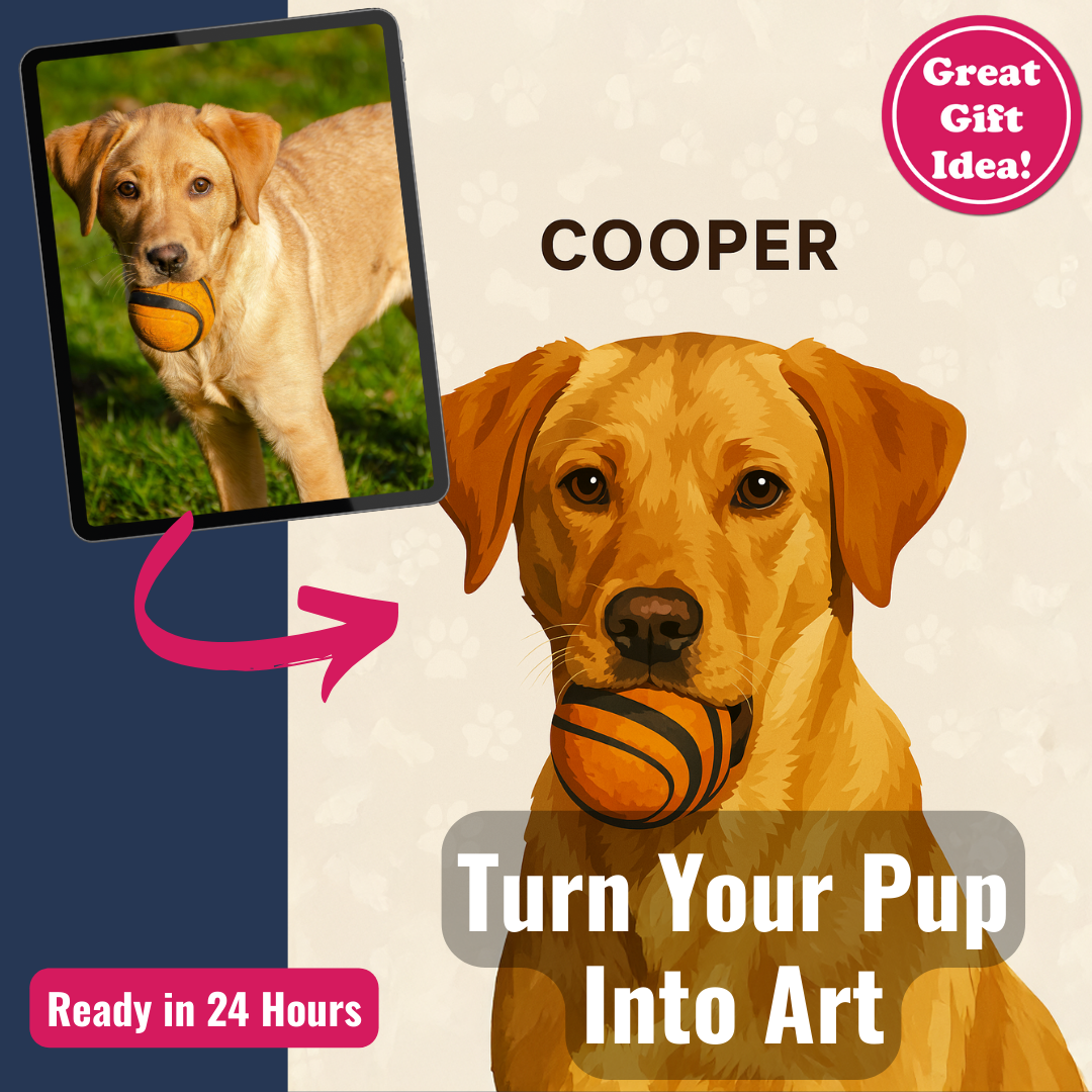 Personalized Dog Portrait – Canvas