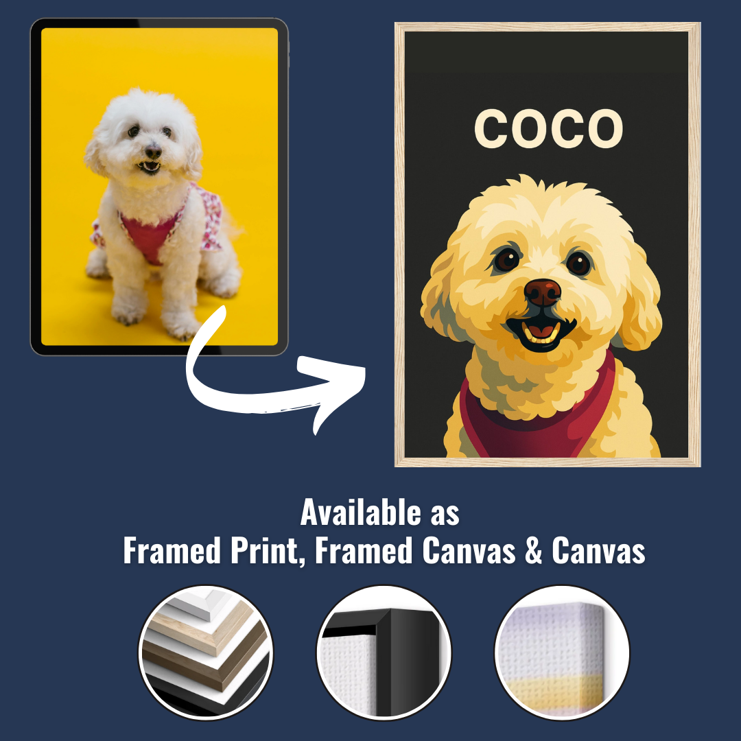 Personalized Dog Portrait – Canvas