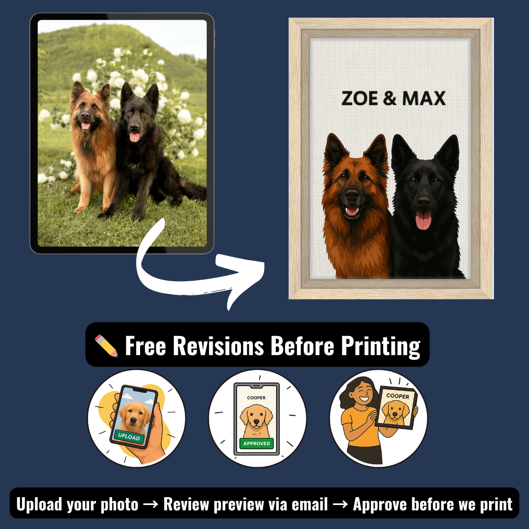 Personalized Dog Portrait – Canvas