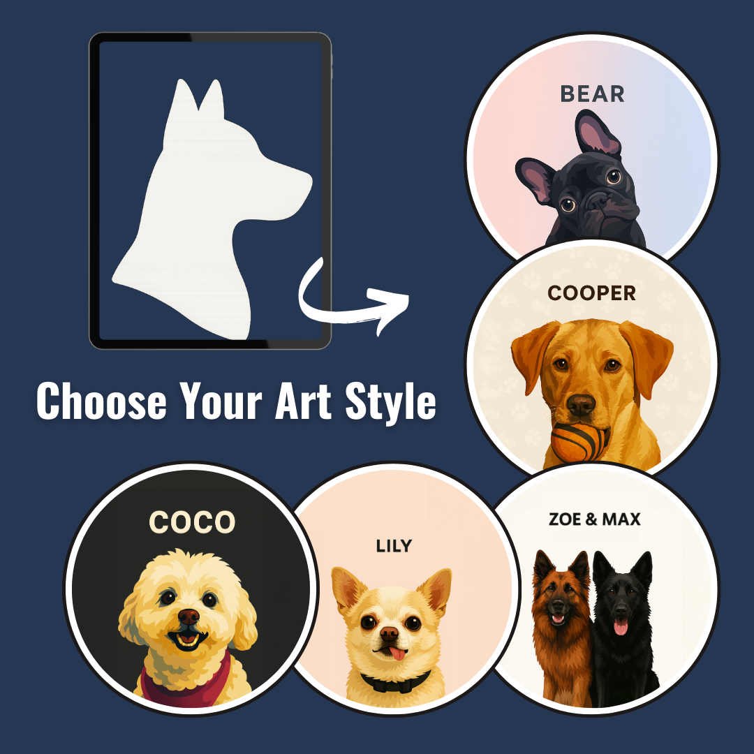 Personalized Dog Portrait – Canvas