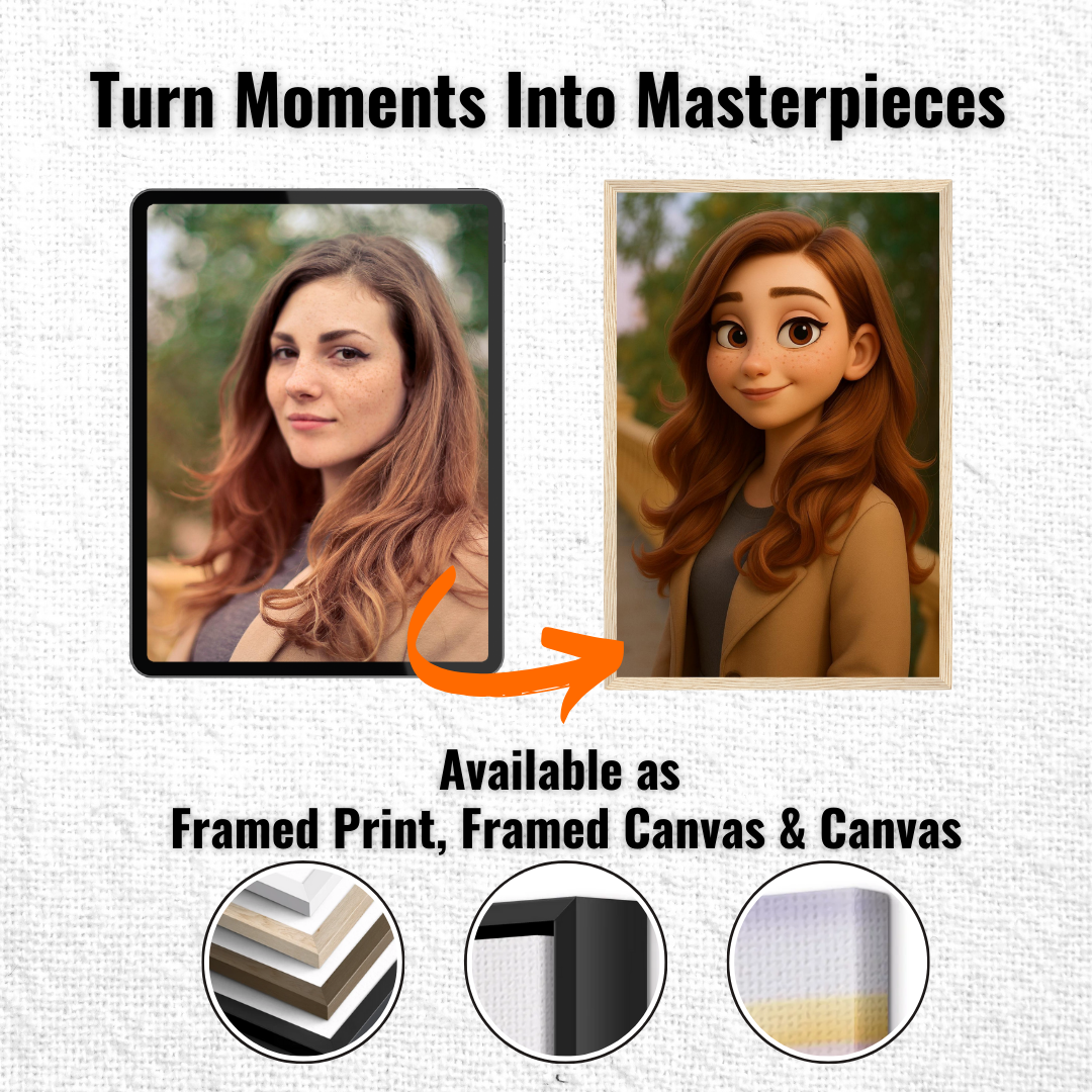 Personalized Portrait for Her – Framed Print