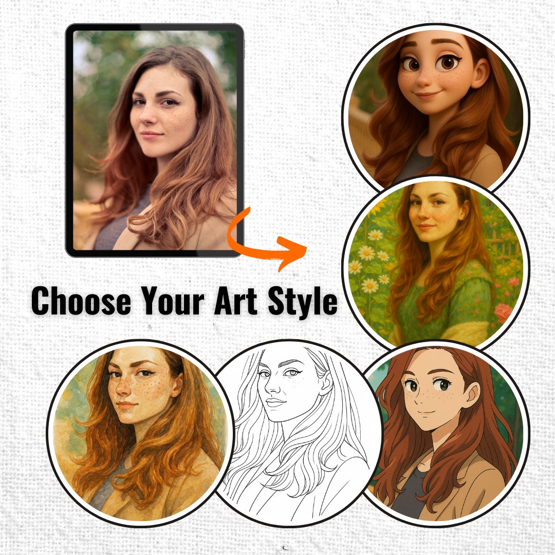 Personalized Portrait for Her – Framed Print