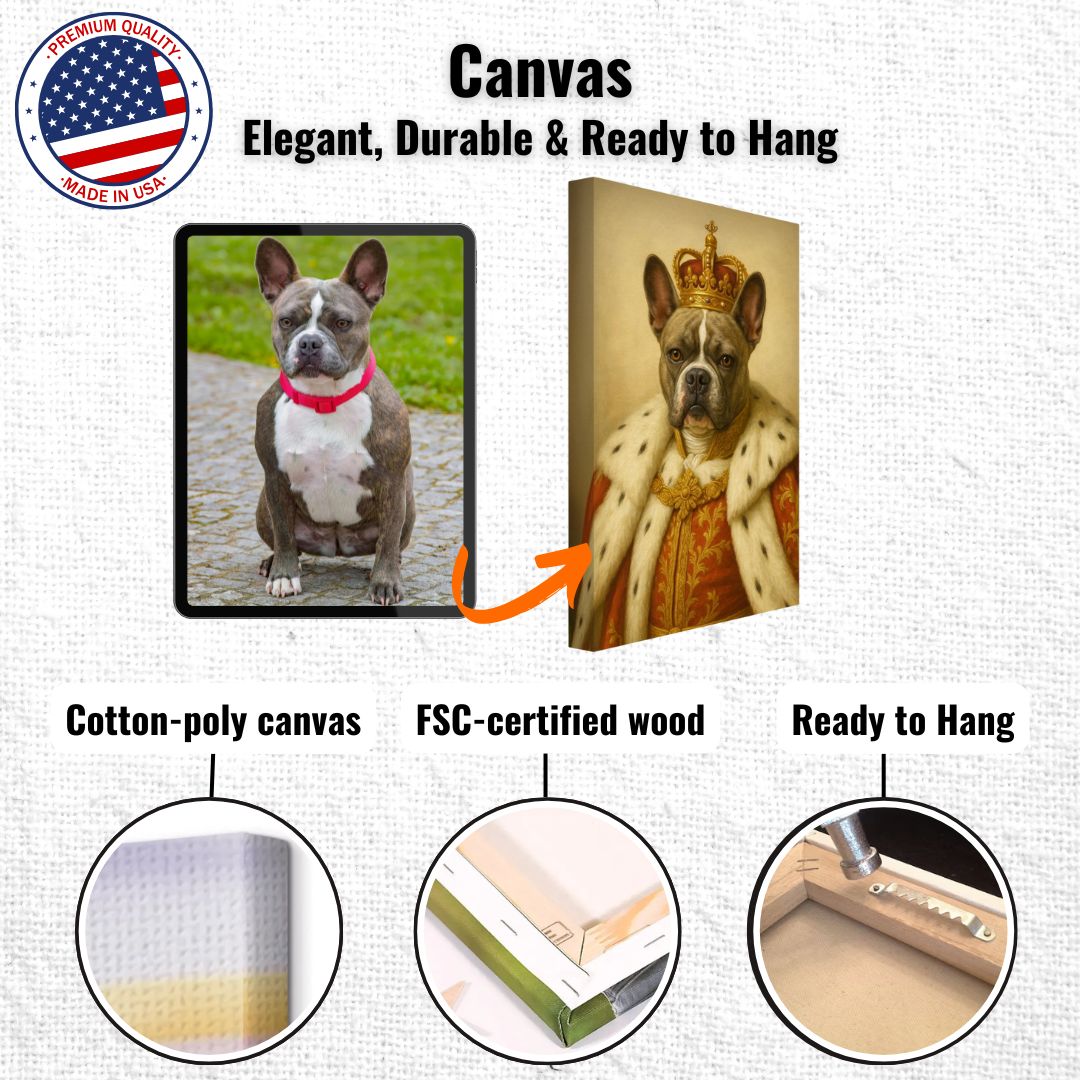 Royal Pet Portrait – Canvas