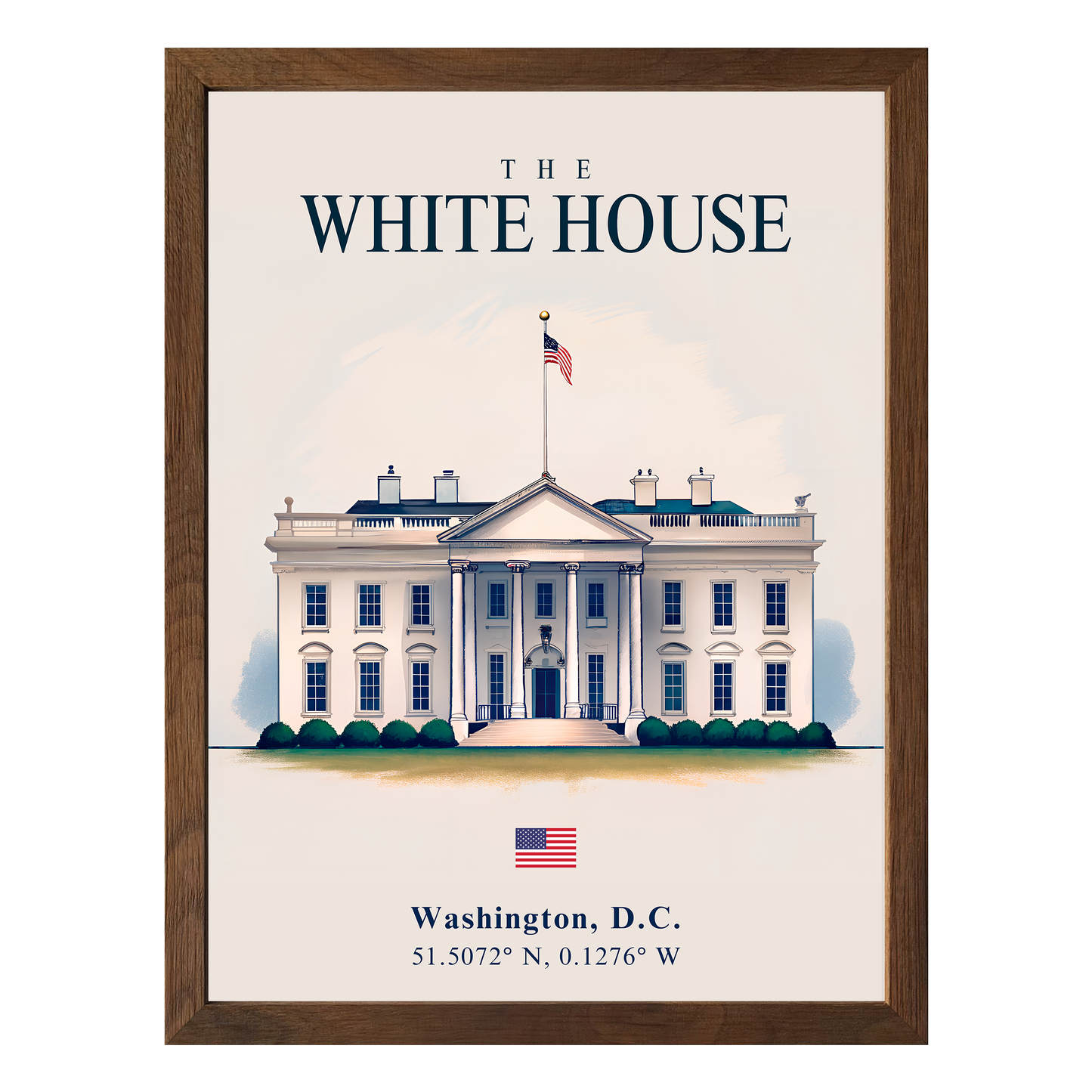 White House Framed Print - Masterpiece Print