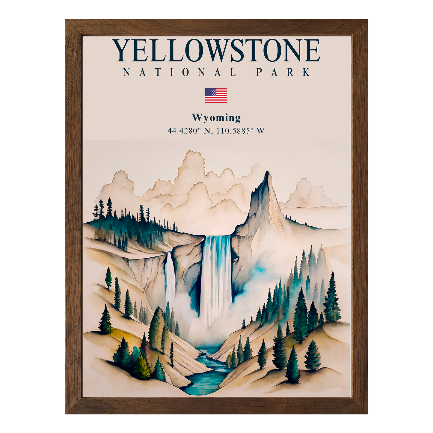 Yellowstone National Park Framed Print - Masterpiece Print