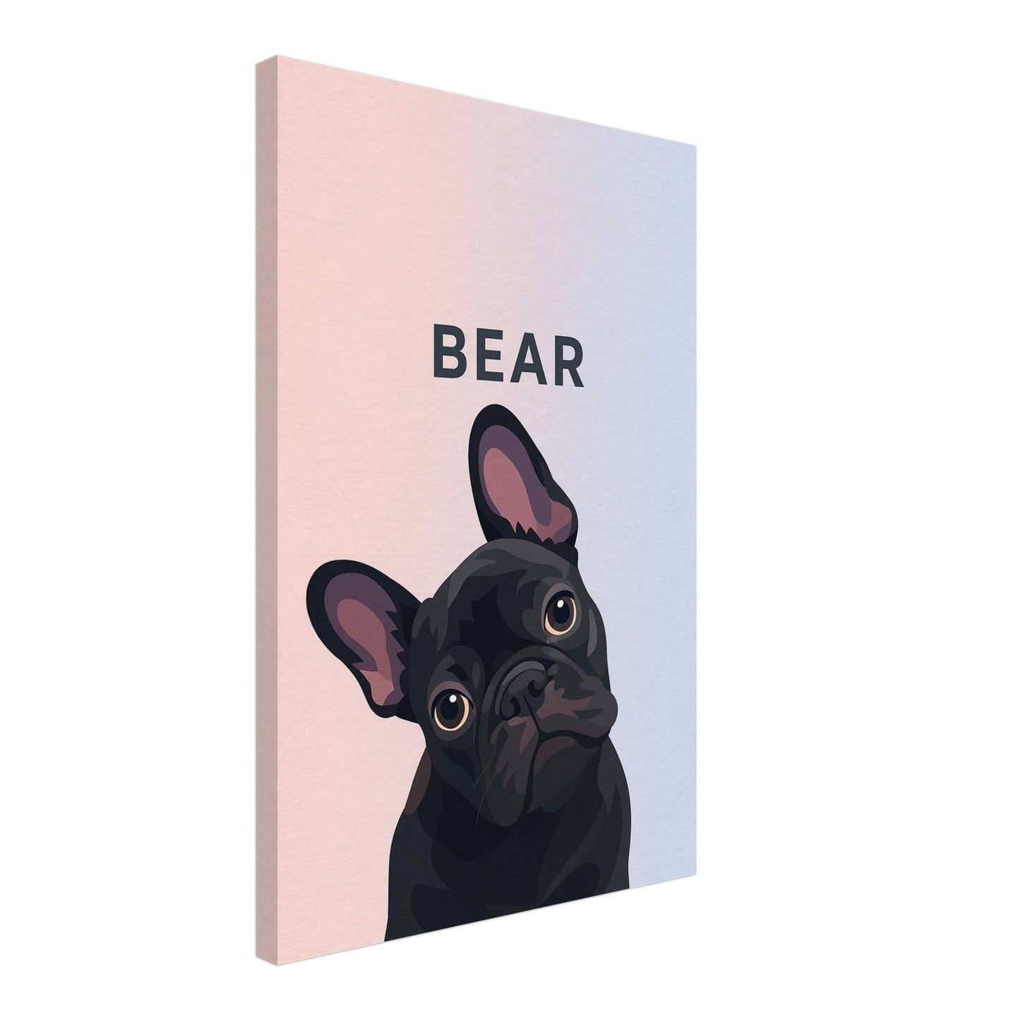Personalized Dog Portrait – Canvas - Masterpiece Print