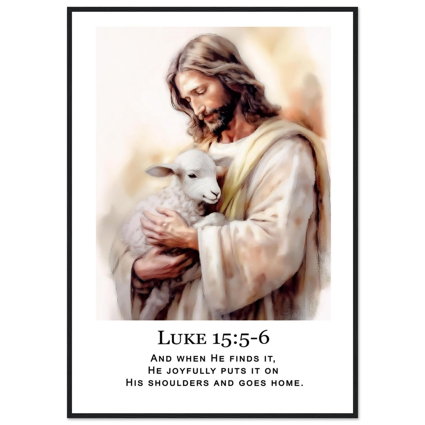 Loving Shepherd Framed Print - Masterpiece Print