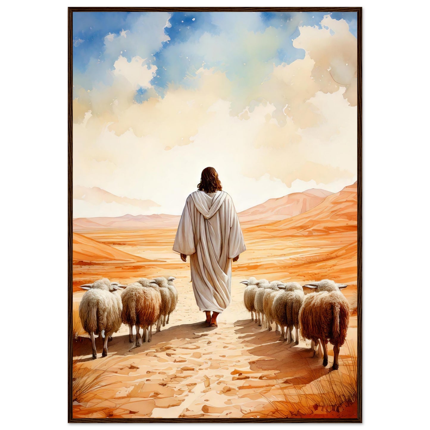 Desert Shepherd Framed Print - Masterpiece Print