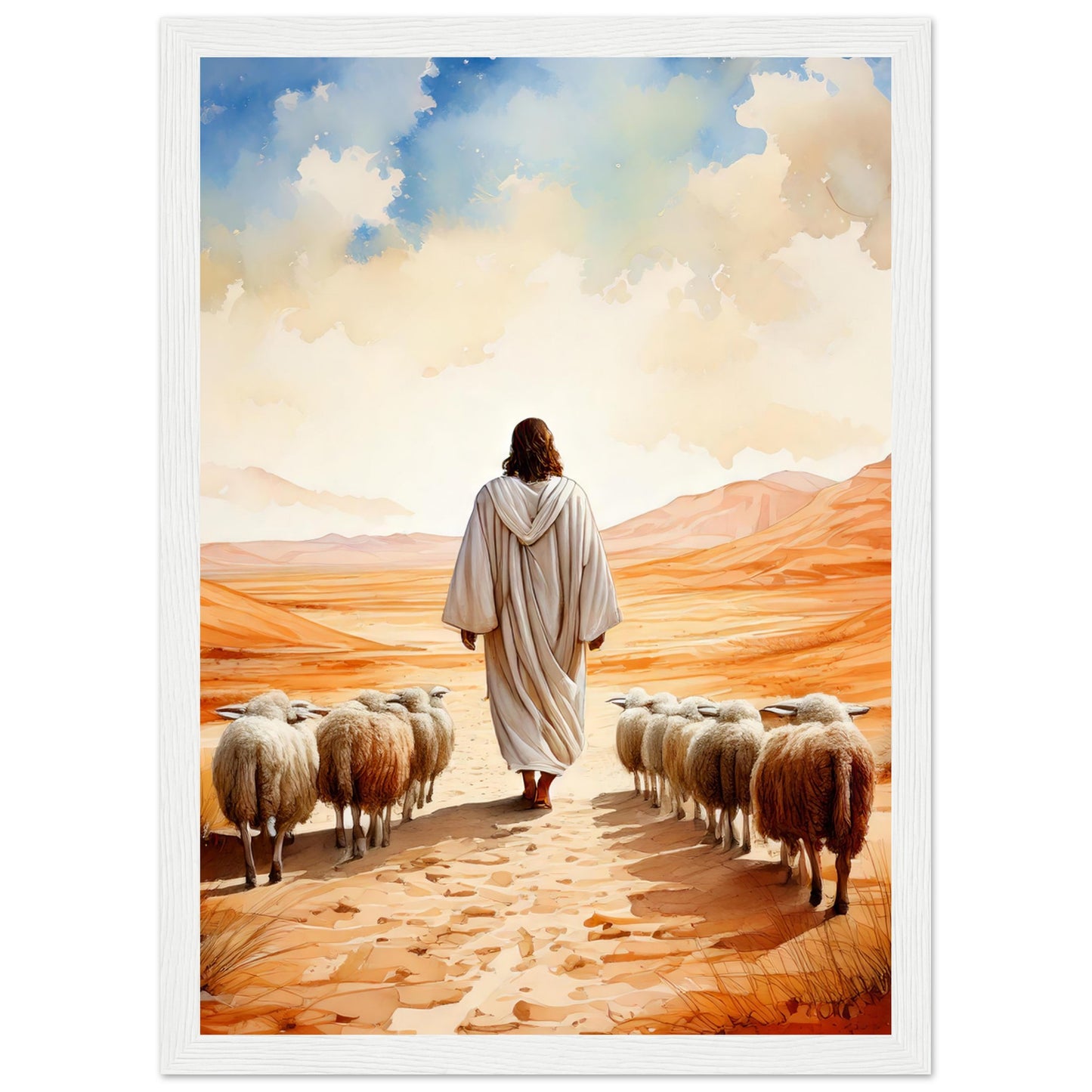 Desert Shepherd Framed Print - Masterpiece Print