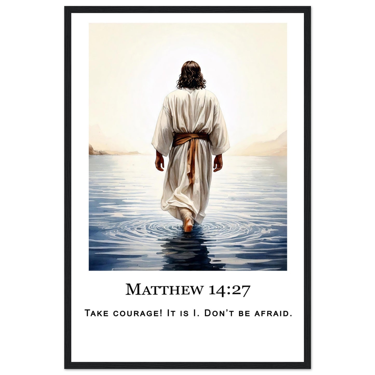 Walking on Water Framed Print - Masterpiece Print