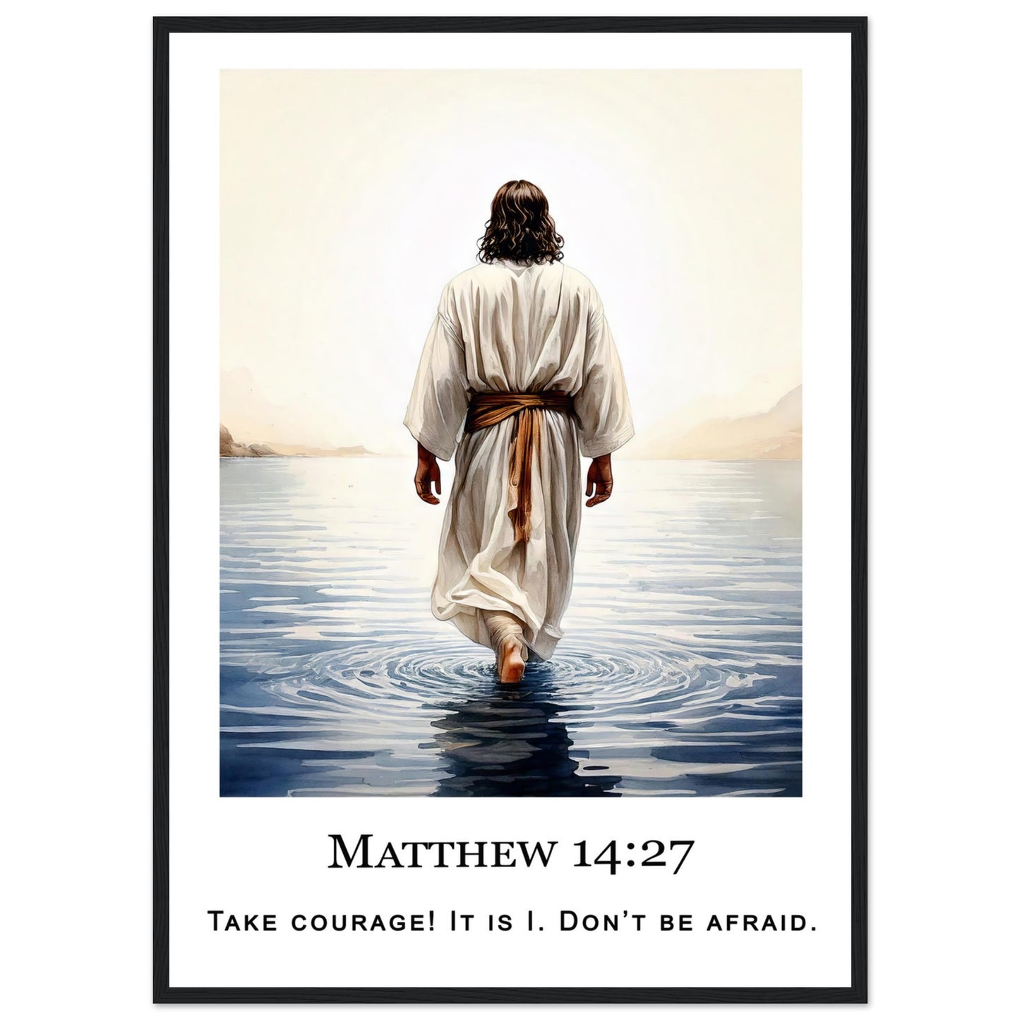 Walking on Water Framed Print - Masterpiece Print