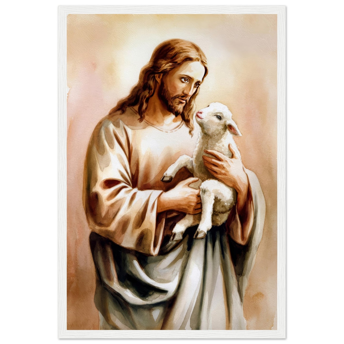 Gentle Shepherd Framed Print - Masterpiece Print