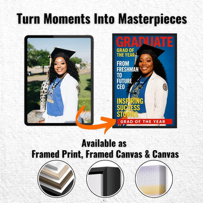 Personalized Graduation Portrait – Canvas