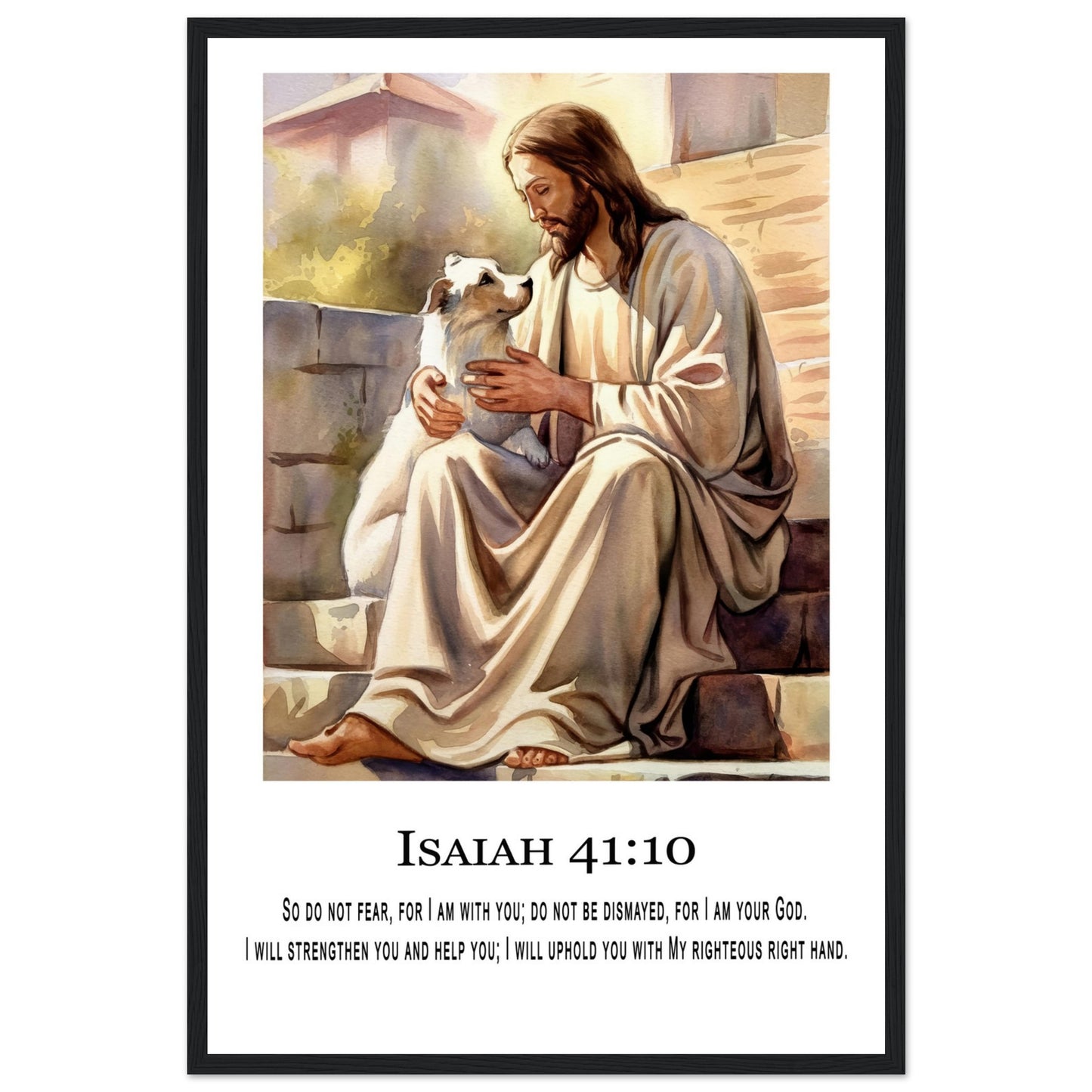 Loving Shepherd Framed Print - Masterpiece Print