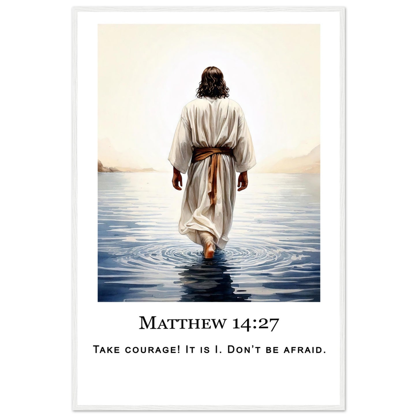 Walking on Water Framed Print - Masterpiece Print