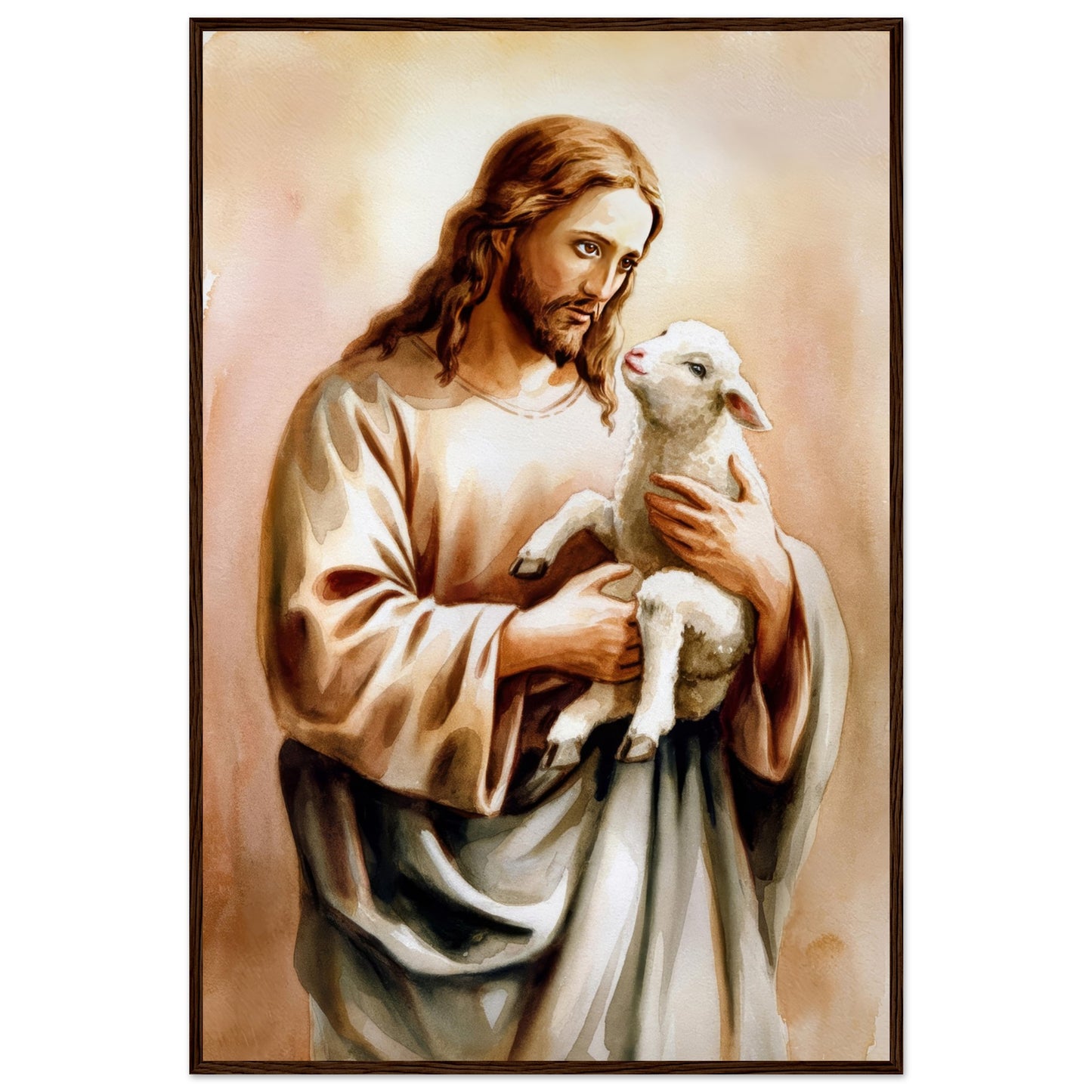 Gentle Shepherd Framed Print - Masterpiece Print