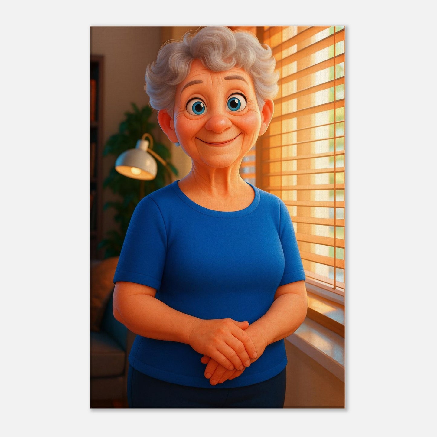 Personalized Mom Portrait – Canvas - Masterpiece Print