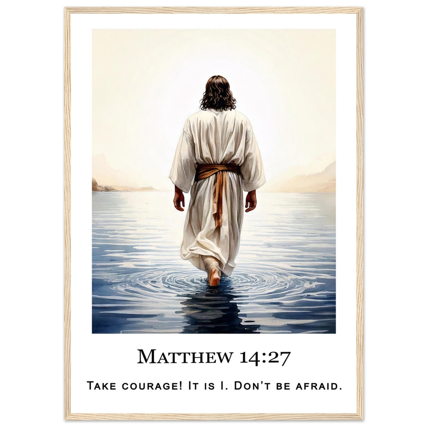 Walking on Water Framed Print - Masterpiece Print