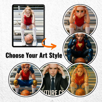 Personalized Kids Portrait – Canvas