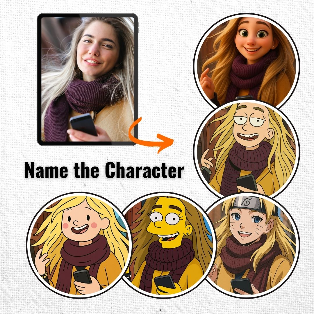 Personalized Cartoon Portrait – Framed Canvas