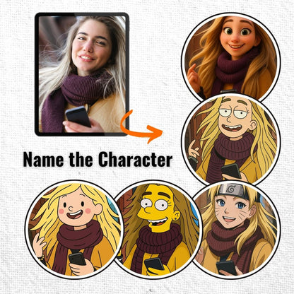 Personalized Cartoon Portrait – Framed Canvas