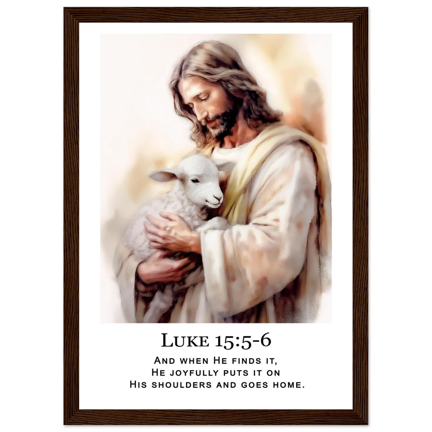 Loving Shepherd Framed Print - Masterpiece Print