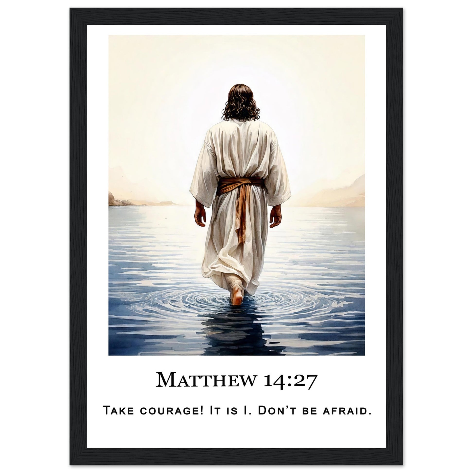 Walking on Water Framed Print - Masterpiece Print